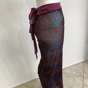 Rare VINTAGE JEAN PAUL GAULTIER MESH WRAP SKIRT